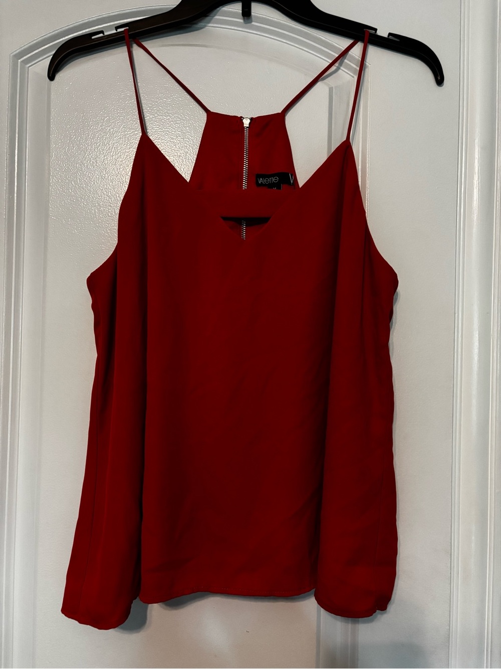 Valette Orange Spaghetti-Strap Cami Top Medium